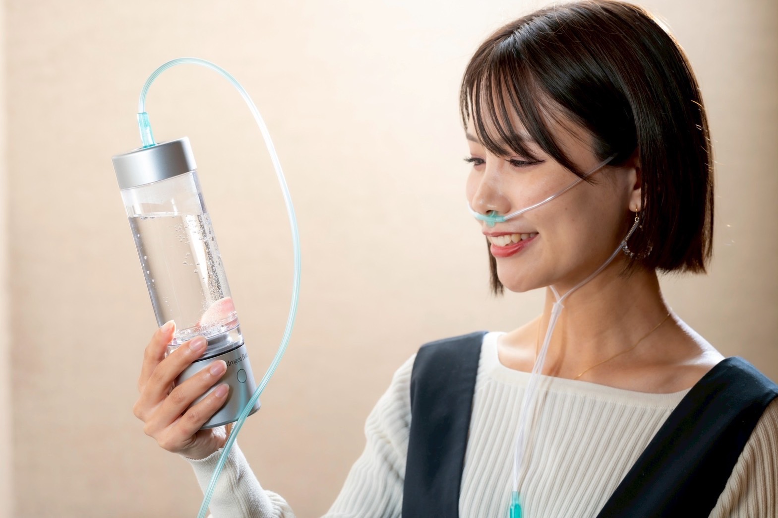 水素吸引の様子